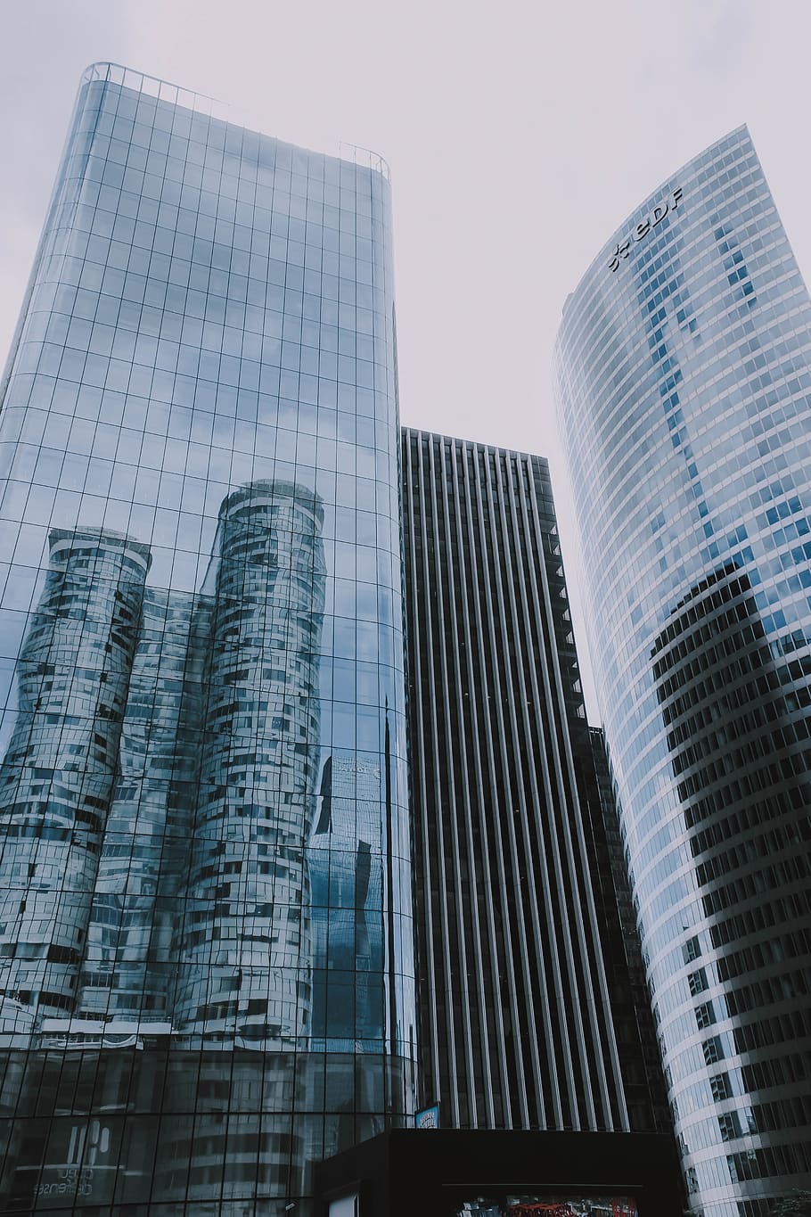 high-rise buildings, office building exterior, architecture, city HD wallpaper
