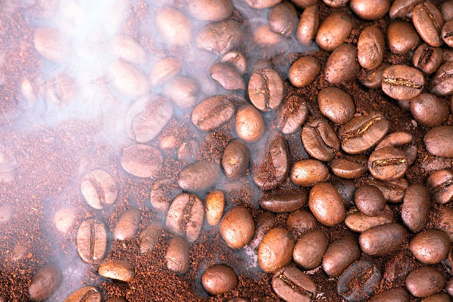 closeup, cafe, natural, cofee, coffe, coffee, brown, aroma, HD wallpaper