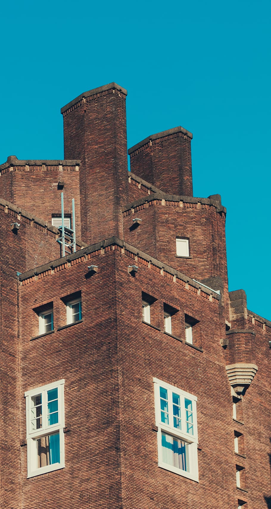brown brick castle, built structure, architecture, building exterior HD wallpaper