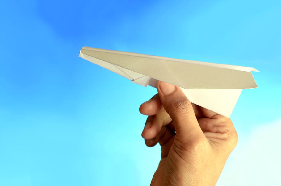 Paper plane, business, concepts, creative, ideas, paper craft