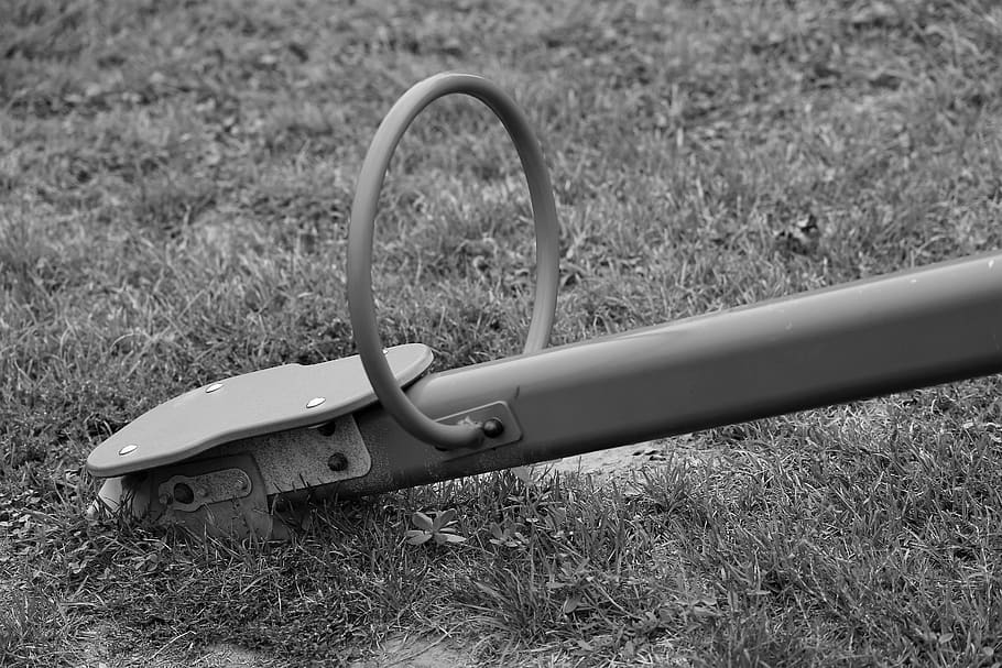 empty rocker arm, depopulation, migration, park, empty playground, HD wallpaper