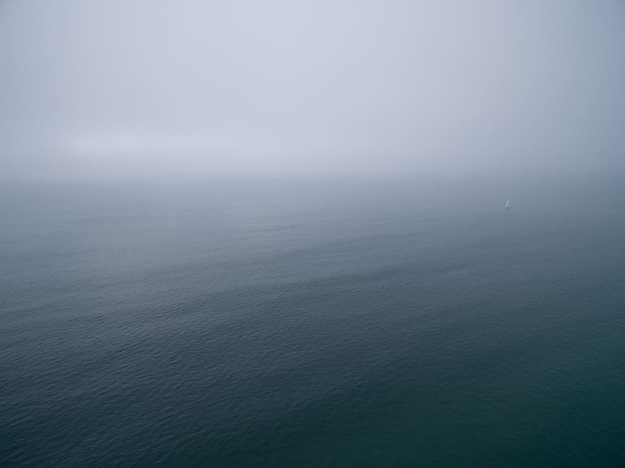 sea, ocean, water, wave, nature, fog, beauty in nature, scenics - nature HD wallpaper