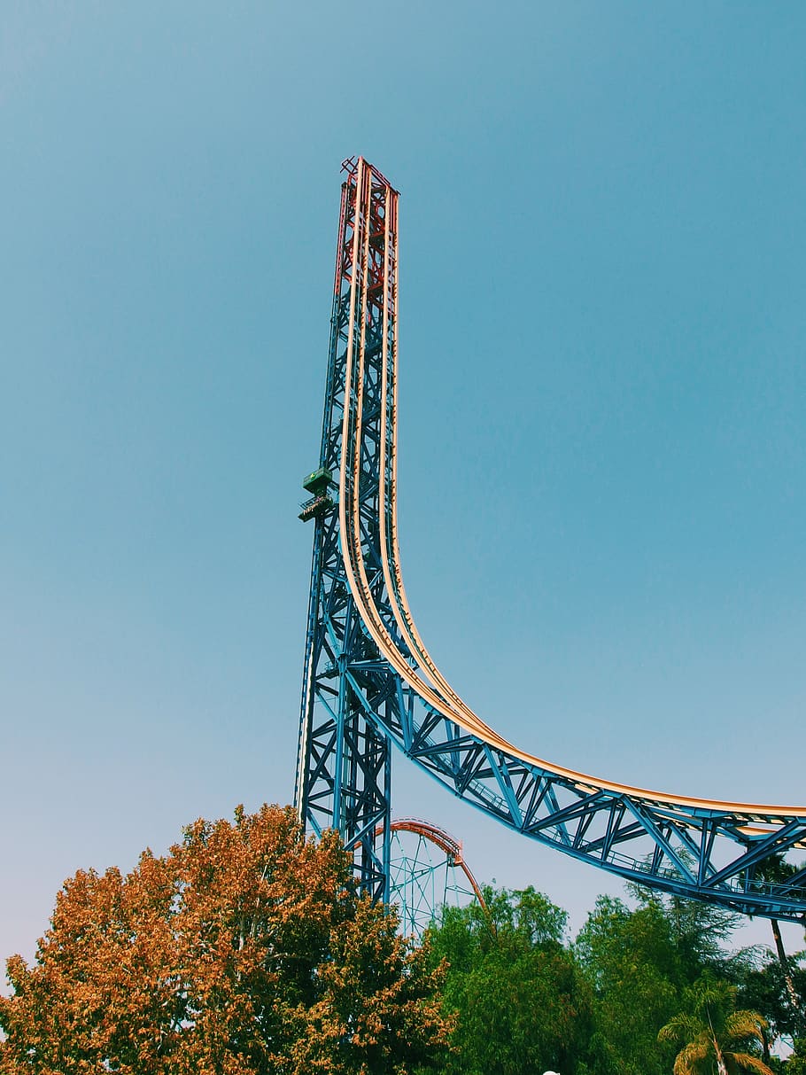 United States, California six flags magic mountain