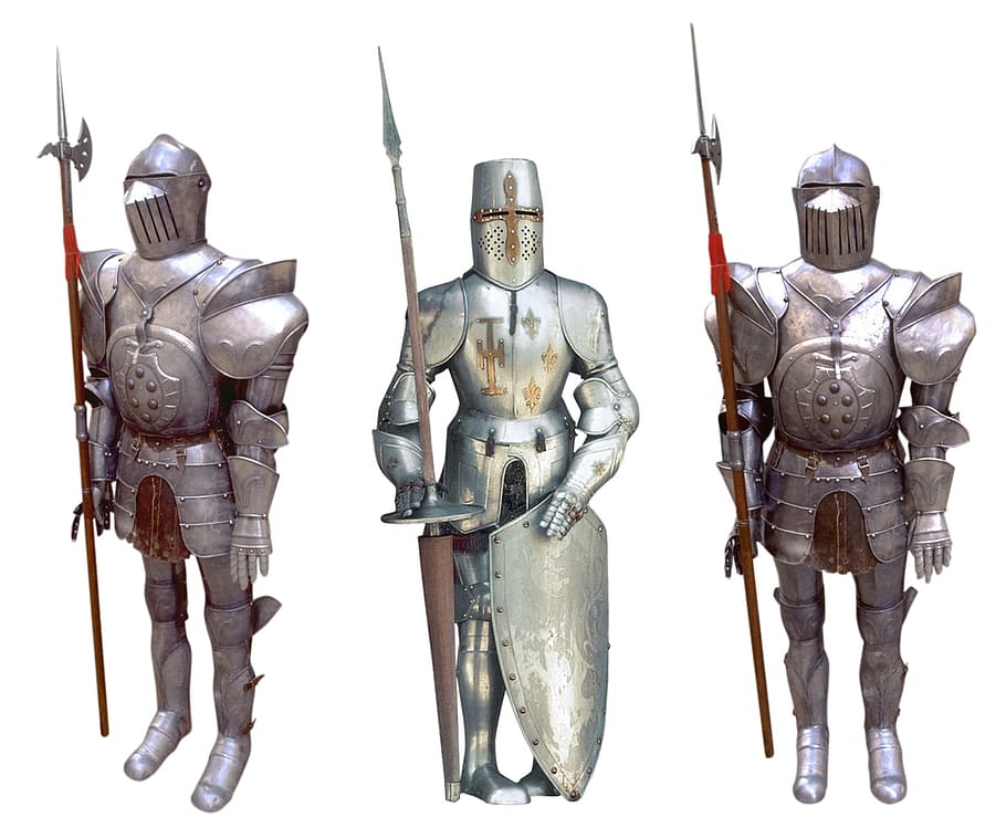 knight, fight, human, activity, object, metal, metallic, armor HD wallpaper