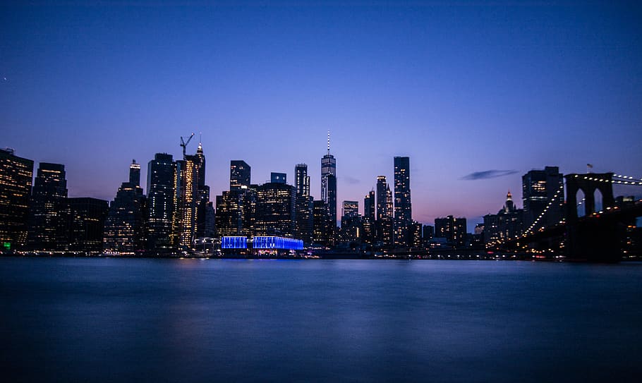 New York Skyline, building, city, bridge, town, downtown, urban HD wallpaper
