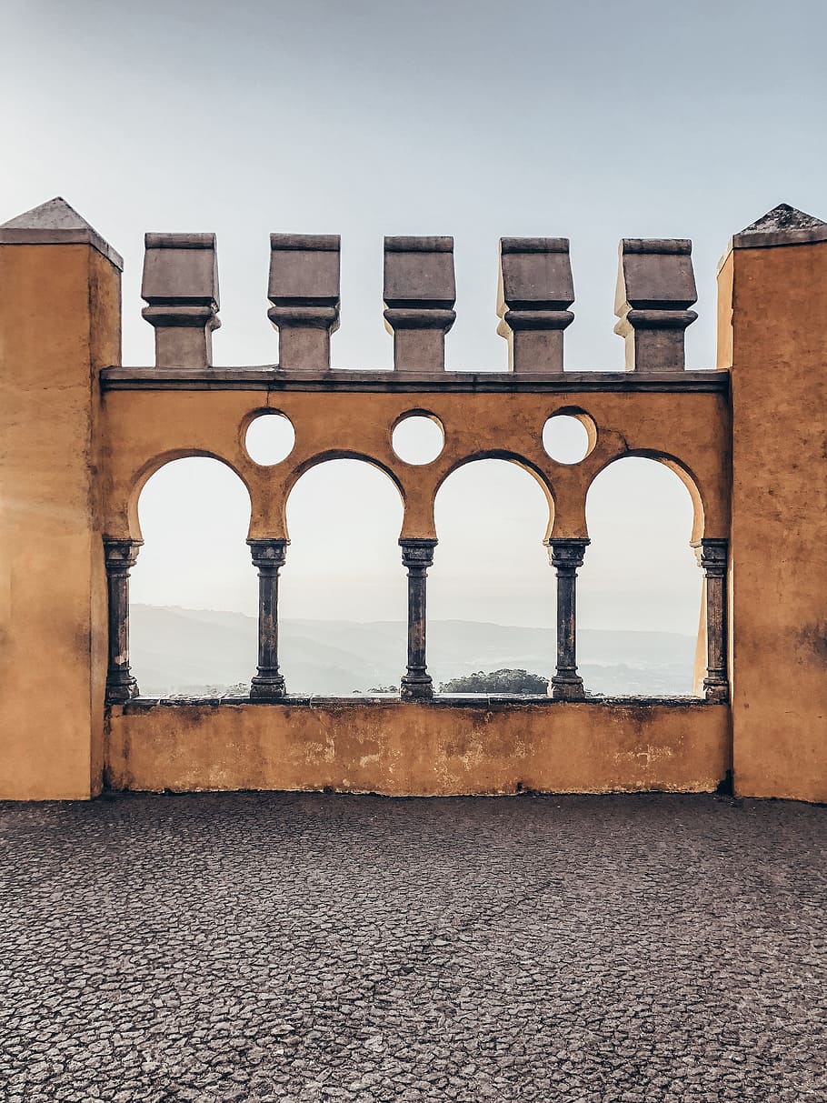 Brown Fence, ancient, arches, architecture, construction, daylight HD wallpaper
