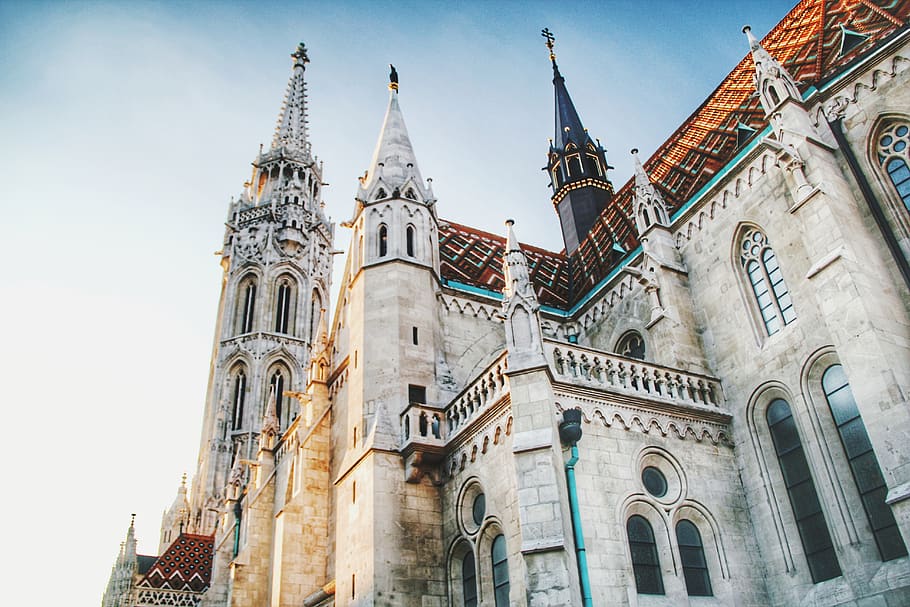 Photo of a Cathedral, architecture, Budapest, building, catholic HD wallpaper