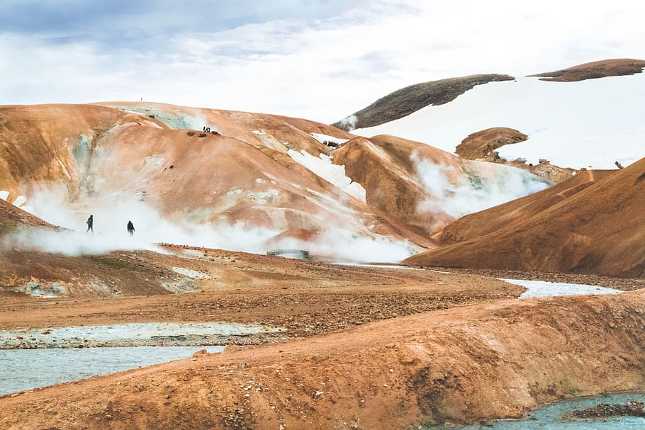 brown mountain during daytime, nature, outdoors, iceland, plateau HD wallpaper