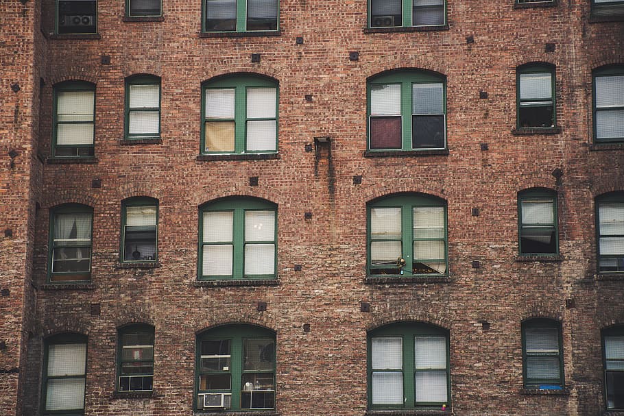 Brown Concrete Building, ancient, apartment, architecture, brick HD wallpaper