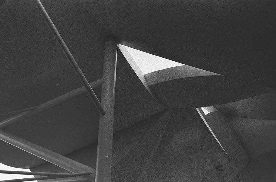 architecture, building, triangle, window, skylight, banister HD wallpaper