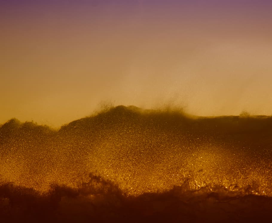 splash sand, sunrise, sunset, dusk, sky, red sky, nature, outdoors HD wallpaper