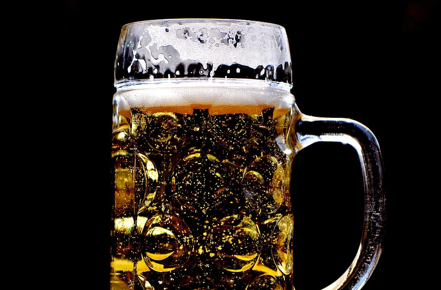 Beer mug, drink, glass, pilsner, seidel, refreshment, food and drink HD wallpaper