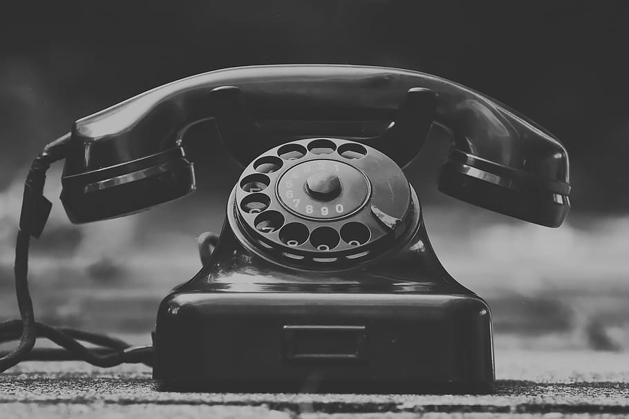 phone, old, year built 1955, bakelite, post, dial, telephone handset, HD wallpaper