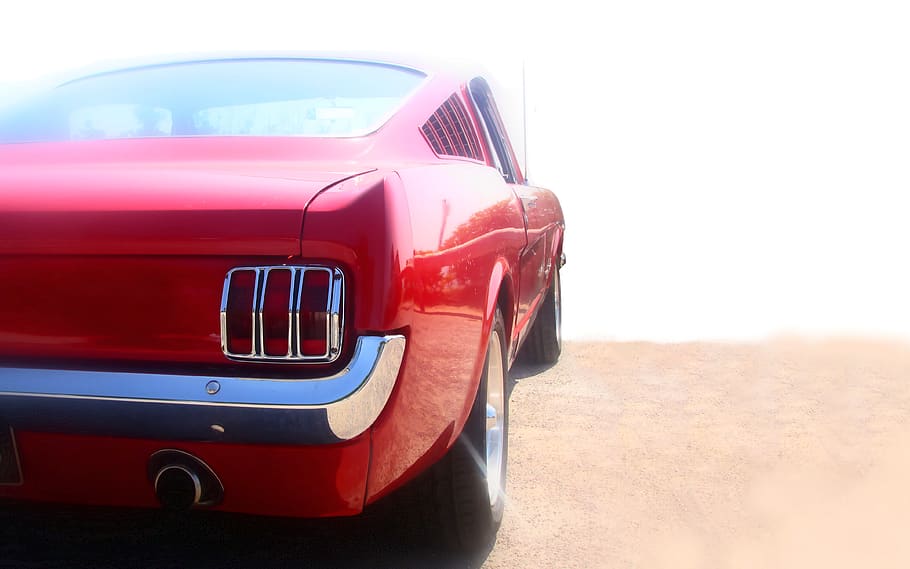 ford, mustang, mode of transportation, motor vehicle, car, red HD wallpaper