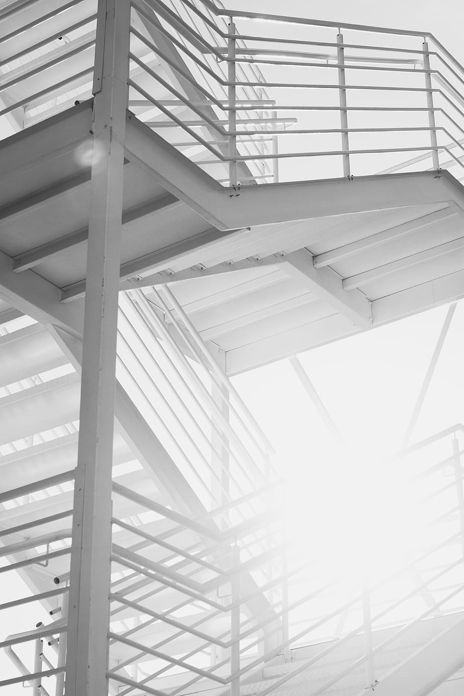 building, architecture, window, skylight, banister, handrail HD wallpaper