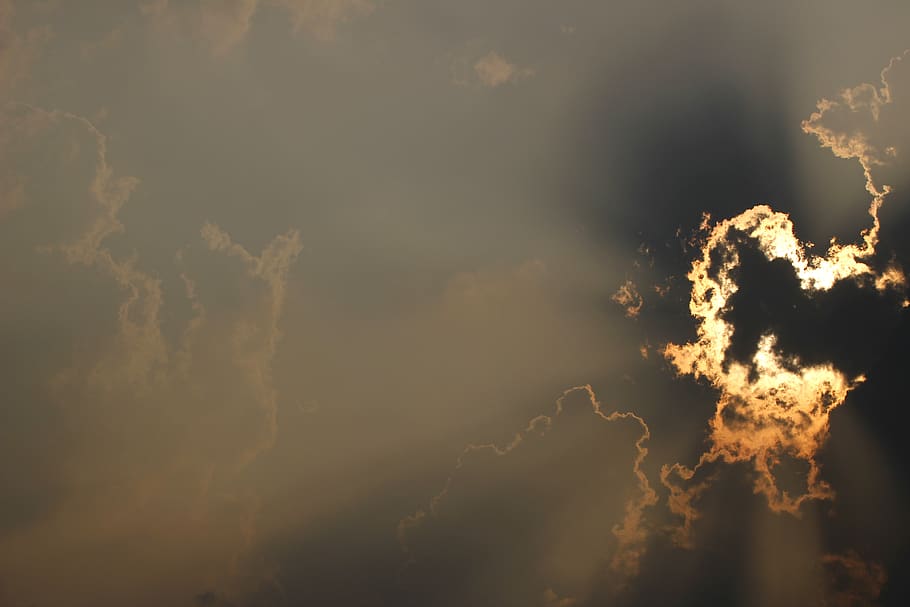 cloud, sunshine, sky, sunset, landscape, weather, nature, atmosphere HD wallpaper