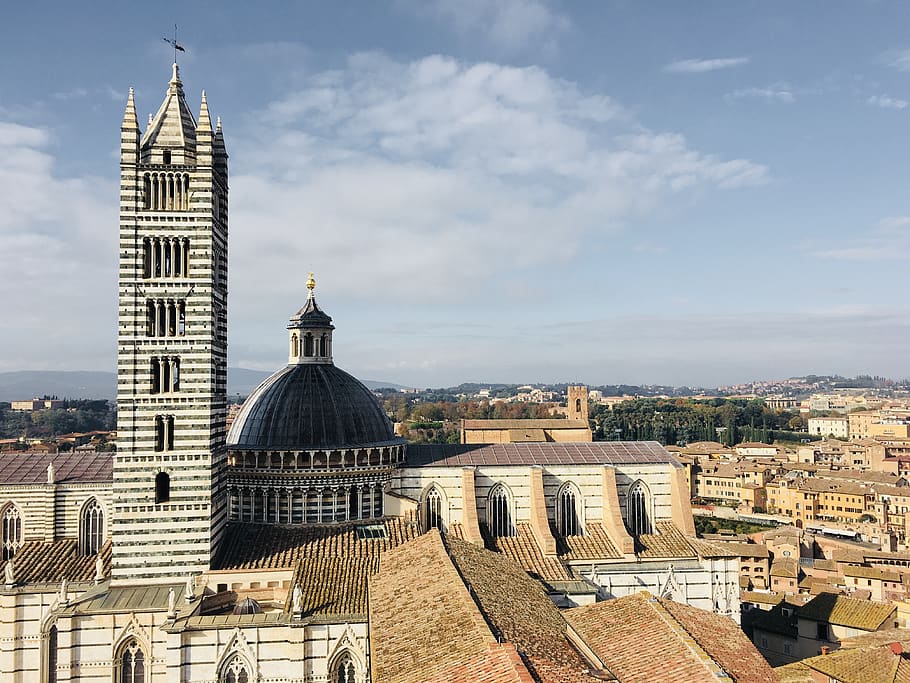 Siena Cathedral during daytime, architecture, dome, building HD wallpaper