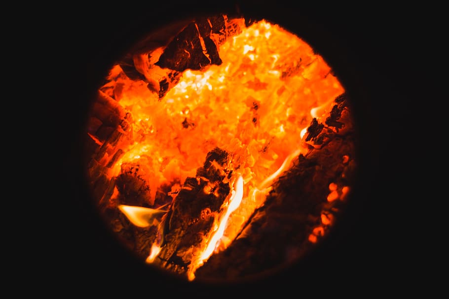 lava photo, burning, fire, heat - temperature, flame, fire - natural phenomenon HD wallpaper