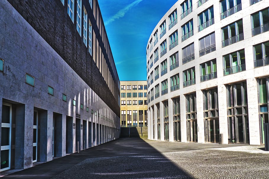 architecture, modern, window, glass, building, city, urban HD wallpaper