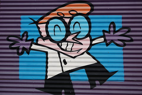 Dexter laboratory illustration, graffiti, art, australia, stanmore HD wallpaper