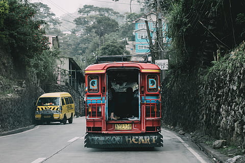 philippines, baguio, street, dyip, jeepney, mode of transportation HD wallpaper