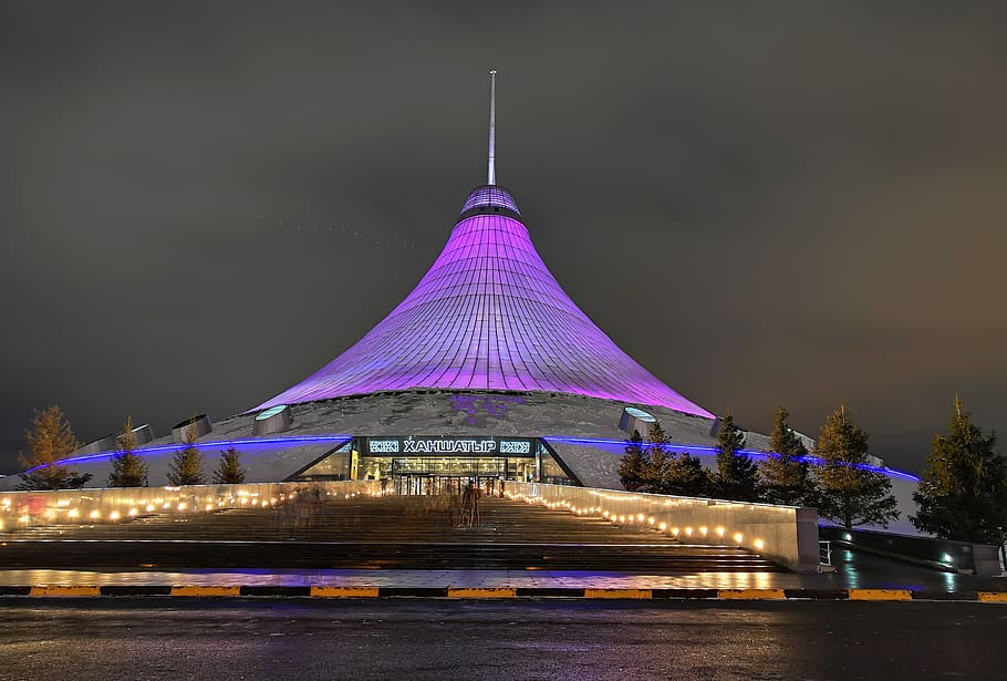 astana, kazakhstan, architecture, asia, the mall, khan shatyr