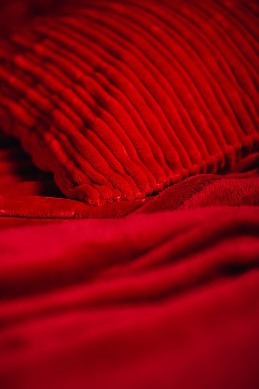 Hd Wallpaper Details Of Romantic Red Bedding Closeup Background Romance Wallpaper Flare