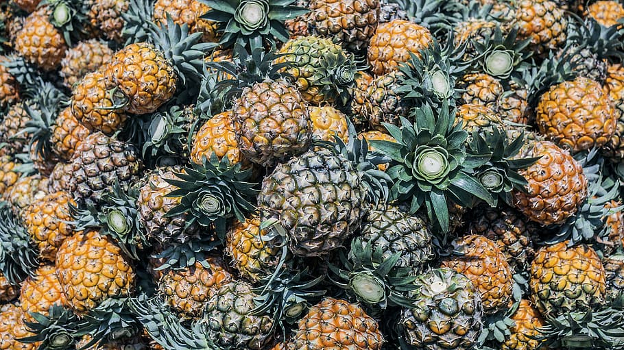 pineapple fruit lot, plant, food, building, architecture, tower HD wallpaper