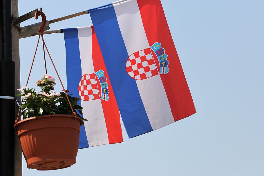 Hd Wallpaper Croatian Flag Country Official Decoration Low Angle View Wallpaper Flare
