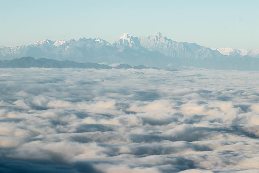 mountains during daytime, nature, outdoors, scenery, mountain range HD wallpaper