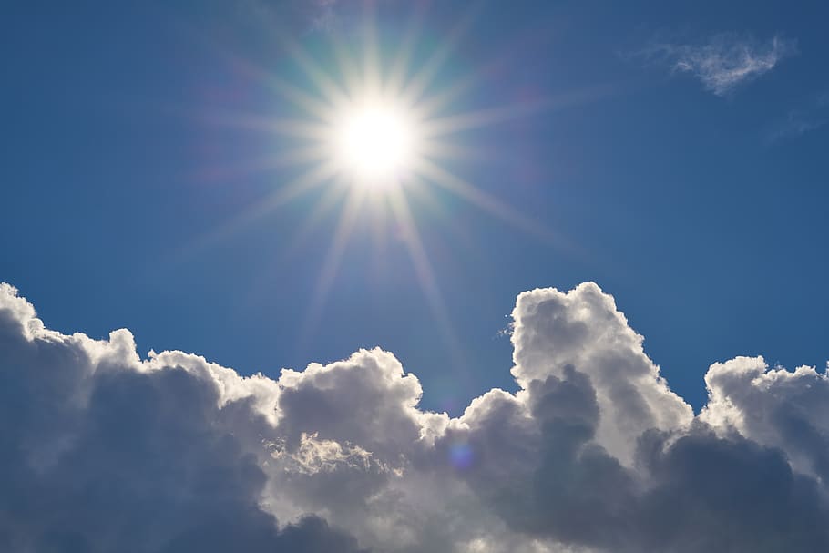 cloud, white, sky, clouds, blue, air, nature, landscape, high HD wallpaper