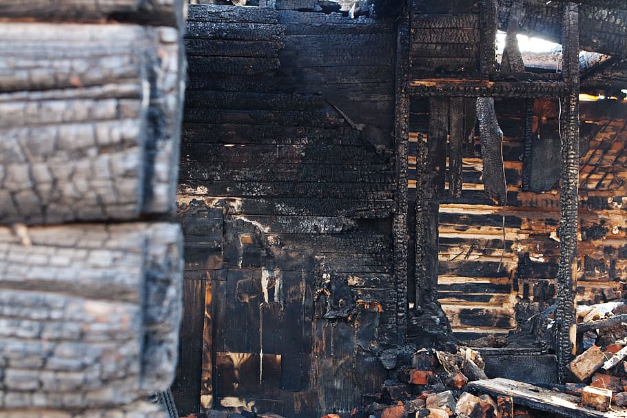 accident, ash, black, broken, built, burn, burnt, charcoal HD wallpaper