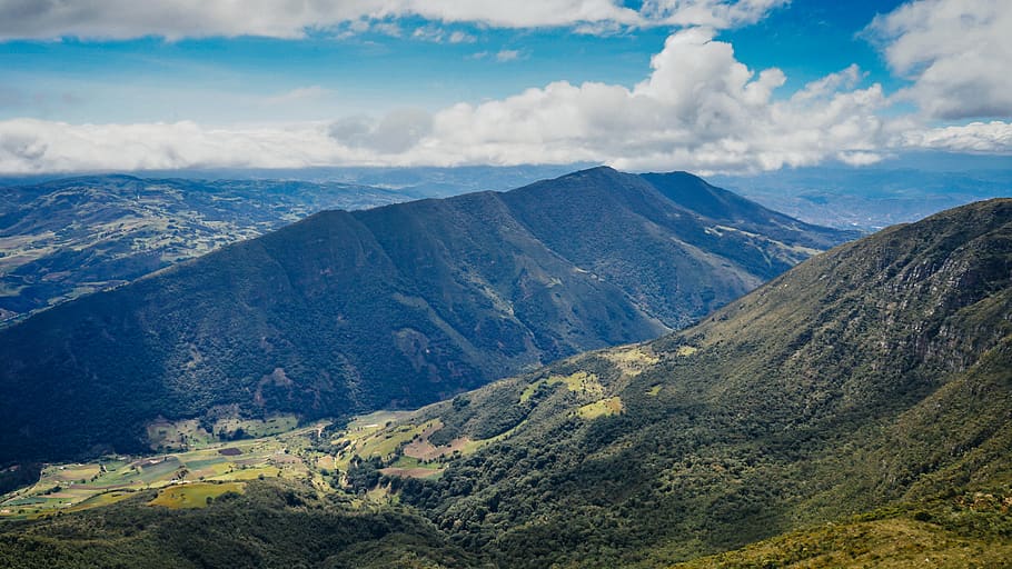 colombia, villa de leyva, above, landscape, bogota, high, mountain