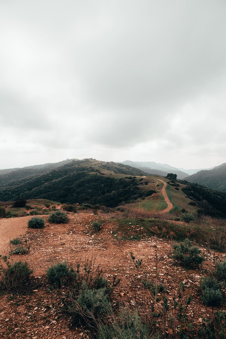 green mountain, nature, ground, outdoors, dirt road, gravel, countryside HD wallpaper
