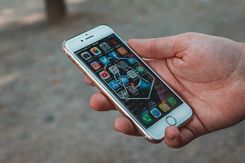 gold iPhone 6, cell phone, computer, electronics, mobile phone HD wallpaper