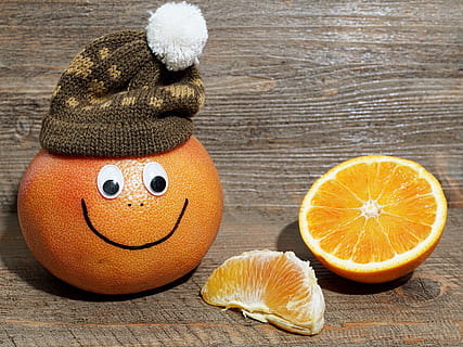 fruit, grapefruit, faces, cheerful, fresh fruit, funny, healthy HD wallpaper