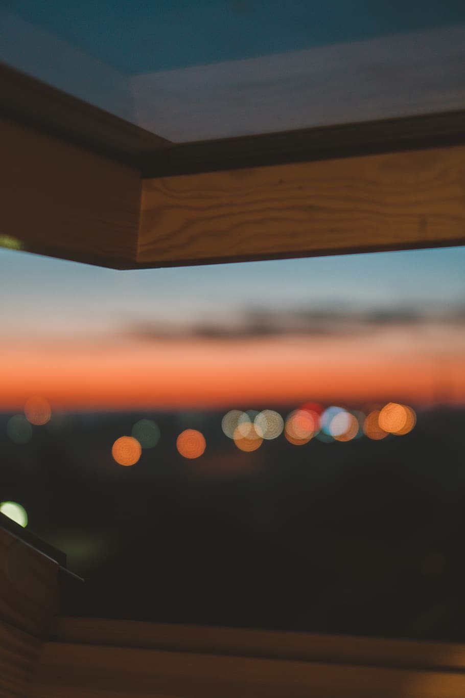 handrail, banister, window, sony, 35mm, city lights, brčko HD wallpaper