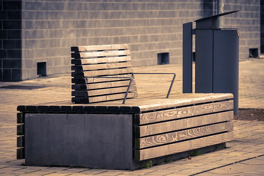 bank, sit, break, rest, seat, click, silent, wooden bench, resting place HD wallpaper