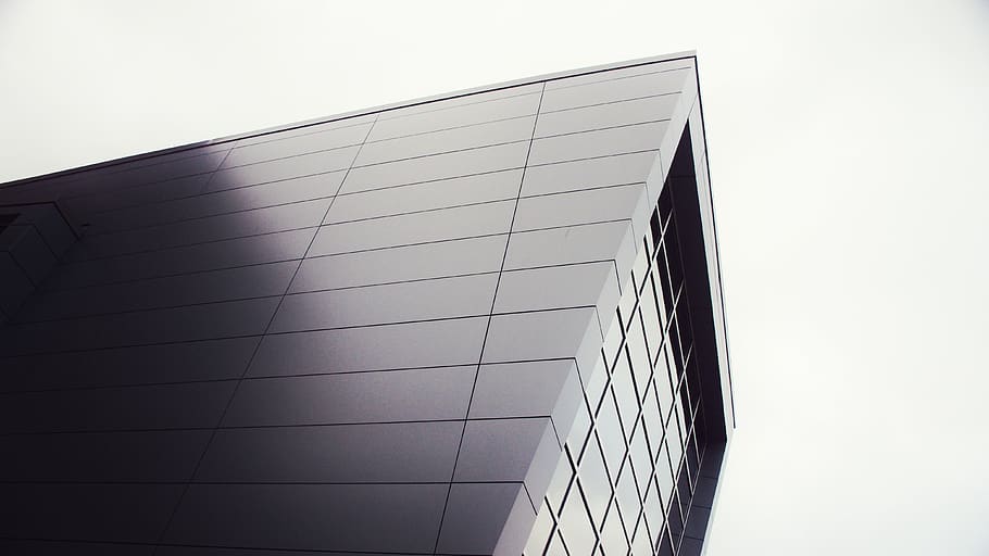 canada, architecture, windows, overcast, modern, lonely, building HD wallpaper