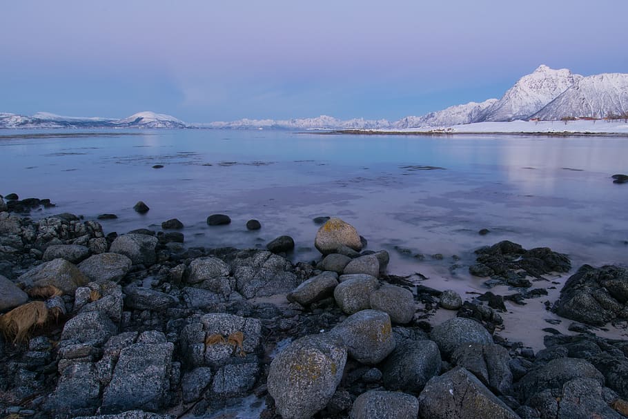 norway, lofoten, water, scenics - nature, beauty in nature HD wallpaper