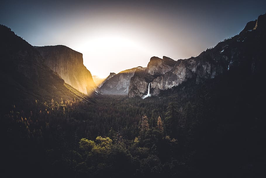 mountain, scenics - nature, beauty in nature, sky, tranquil scene HD wallpaper