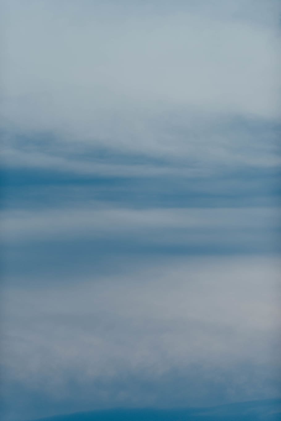 blue and white clouds, outdoors, horizon, sky, weather, nature, HD wallpaper