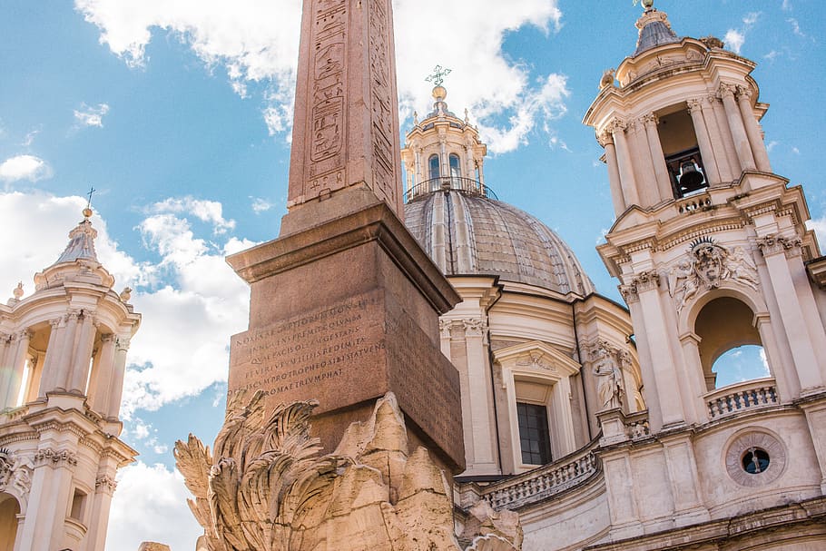 low angle cathedral, monument, architecture, building, dome, column HD wallpaper