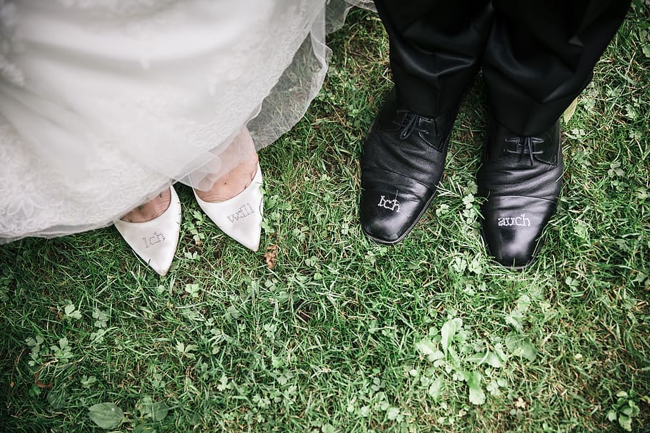 wedding, groom, bride, pair, shirt, celebration, romantic, bridal suite HD wallpaper