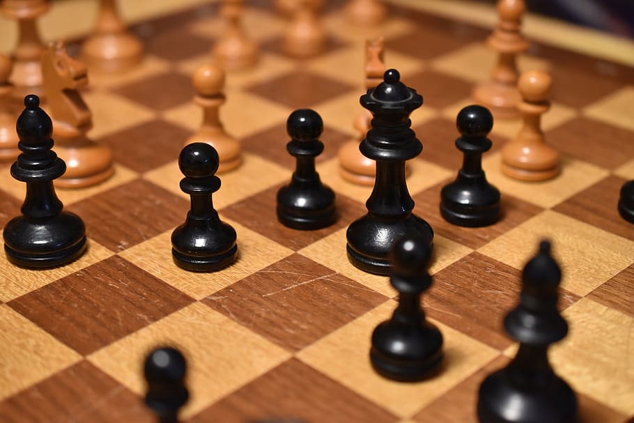 black, white, chess, lady, farmers, leisure games, board game HD wallpaper