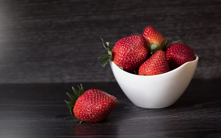 strawberry, fresh, fruit, sweet, red, food and drink, healthy eating HD wallpaper