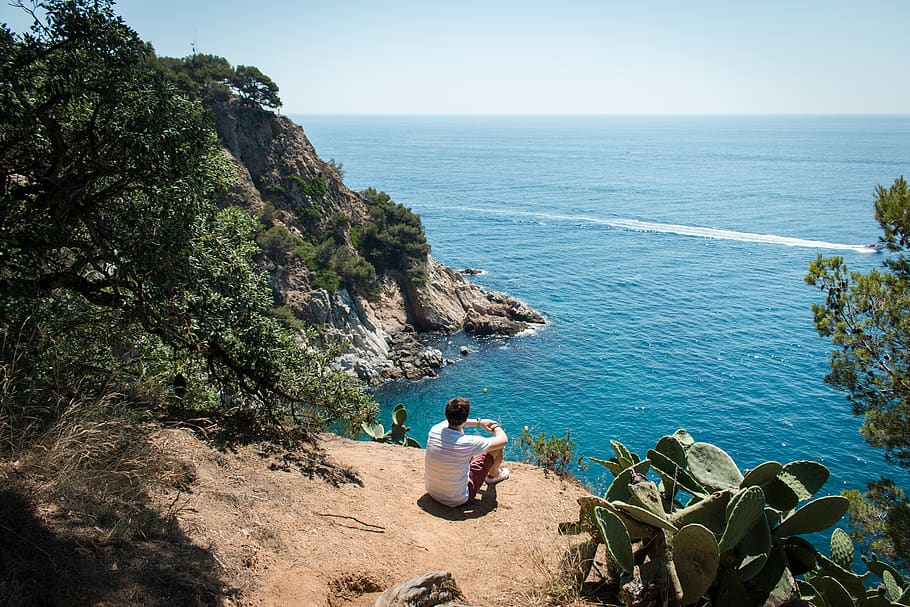 tossa de mar, spain, es codolar beach, sea, coast, coastal HD wallpaper