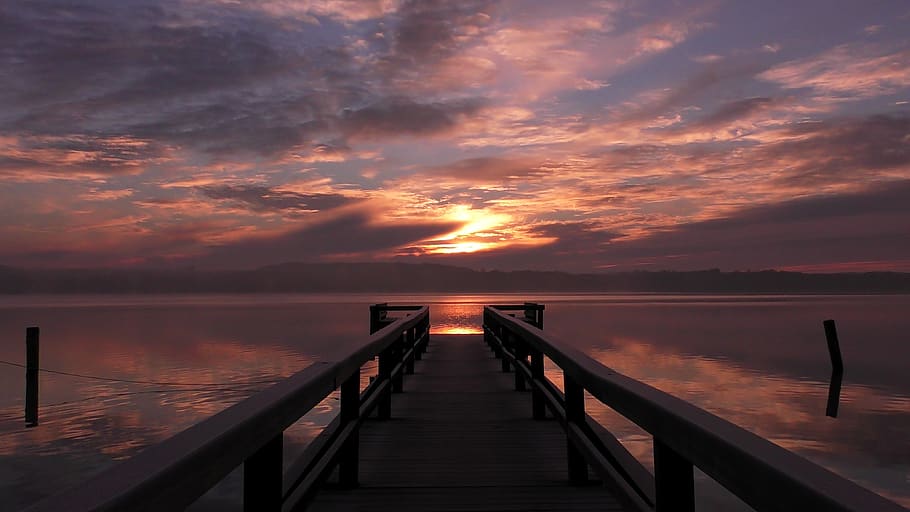 web, bridge, wood, romantic, landscape, railing, transition HD wallpaper