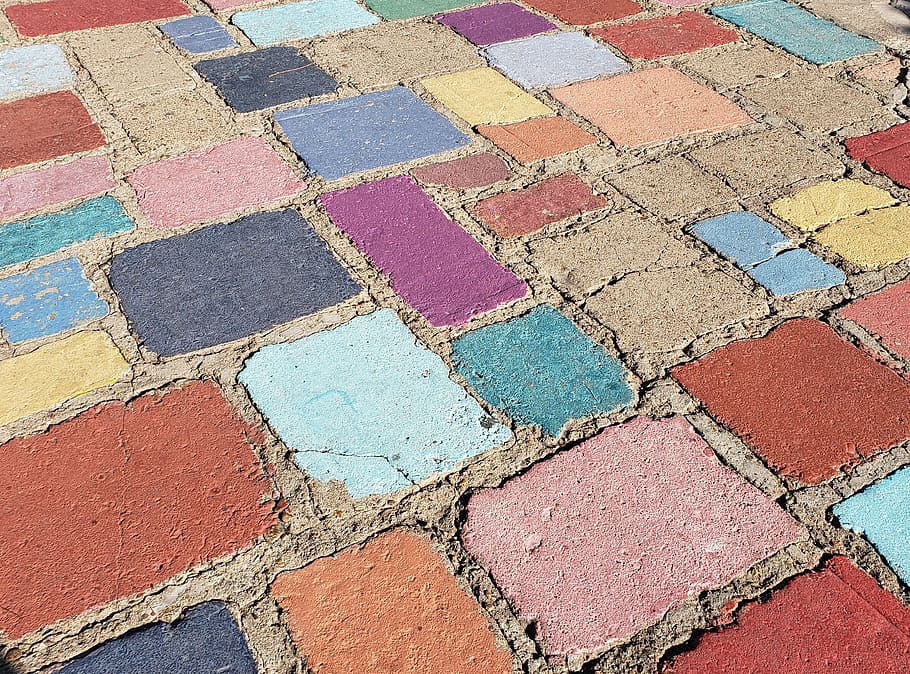 walkway, path, pavement, sidewalk, rug, cobblestone, brick HD wallpaper