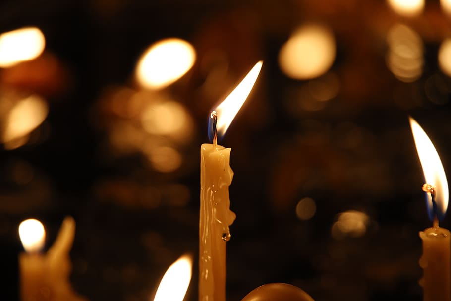candle, flame, prayer, meditation, burning, fire, heat - temperature.